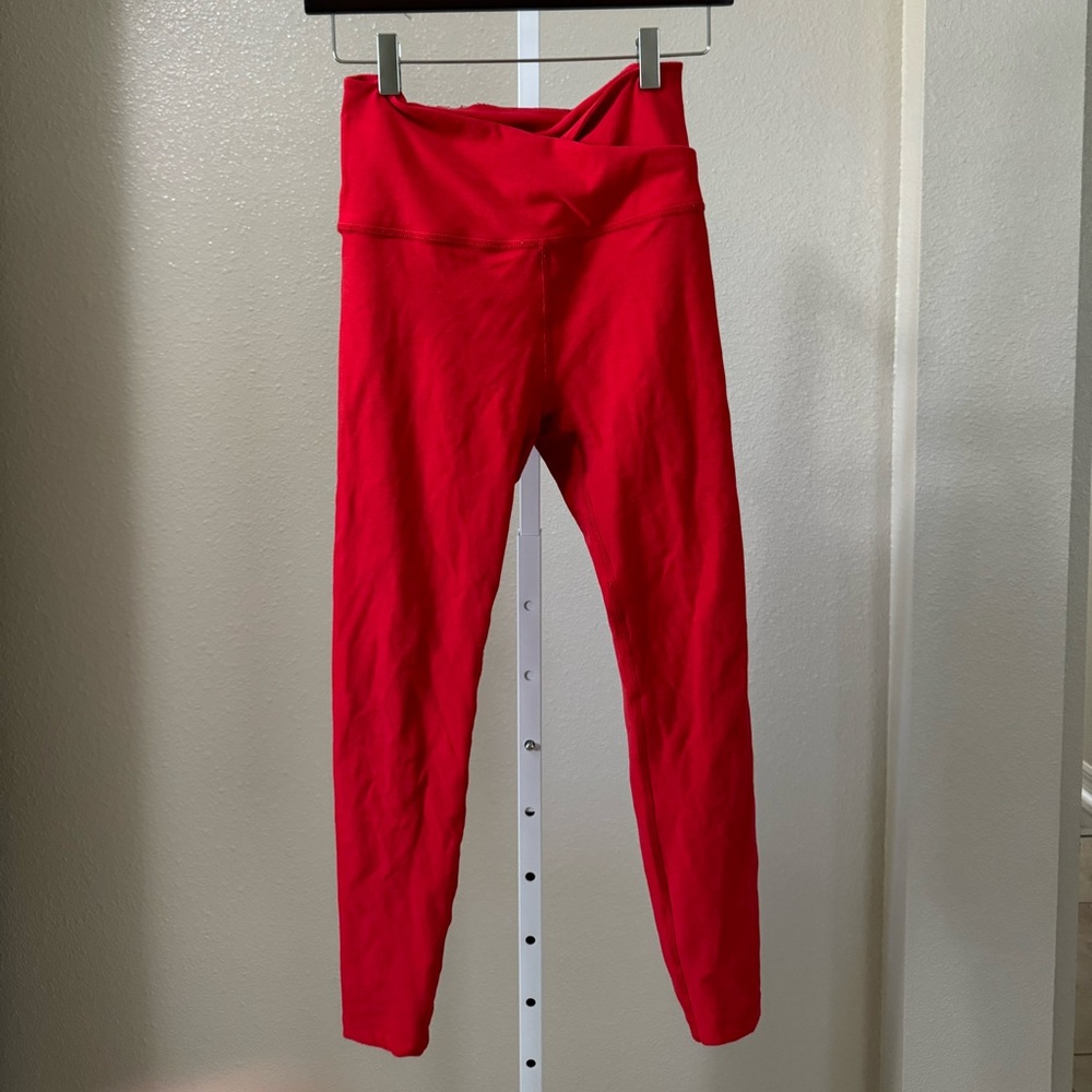 Beyond Yoga Spacedye At Your Leisure High Waisted Leggings - Red, Medium
